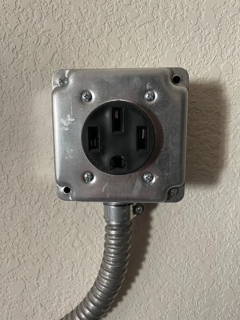 NEMA 14-50 outlet installed for Electrical Panel Upgrade in The Homesteads